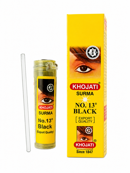 Khojati Surma No.13 Black Traditional Herbal Kohl Eye Powder with Applicator 1g
