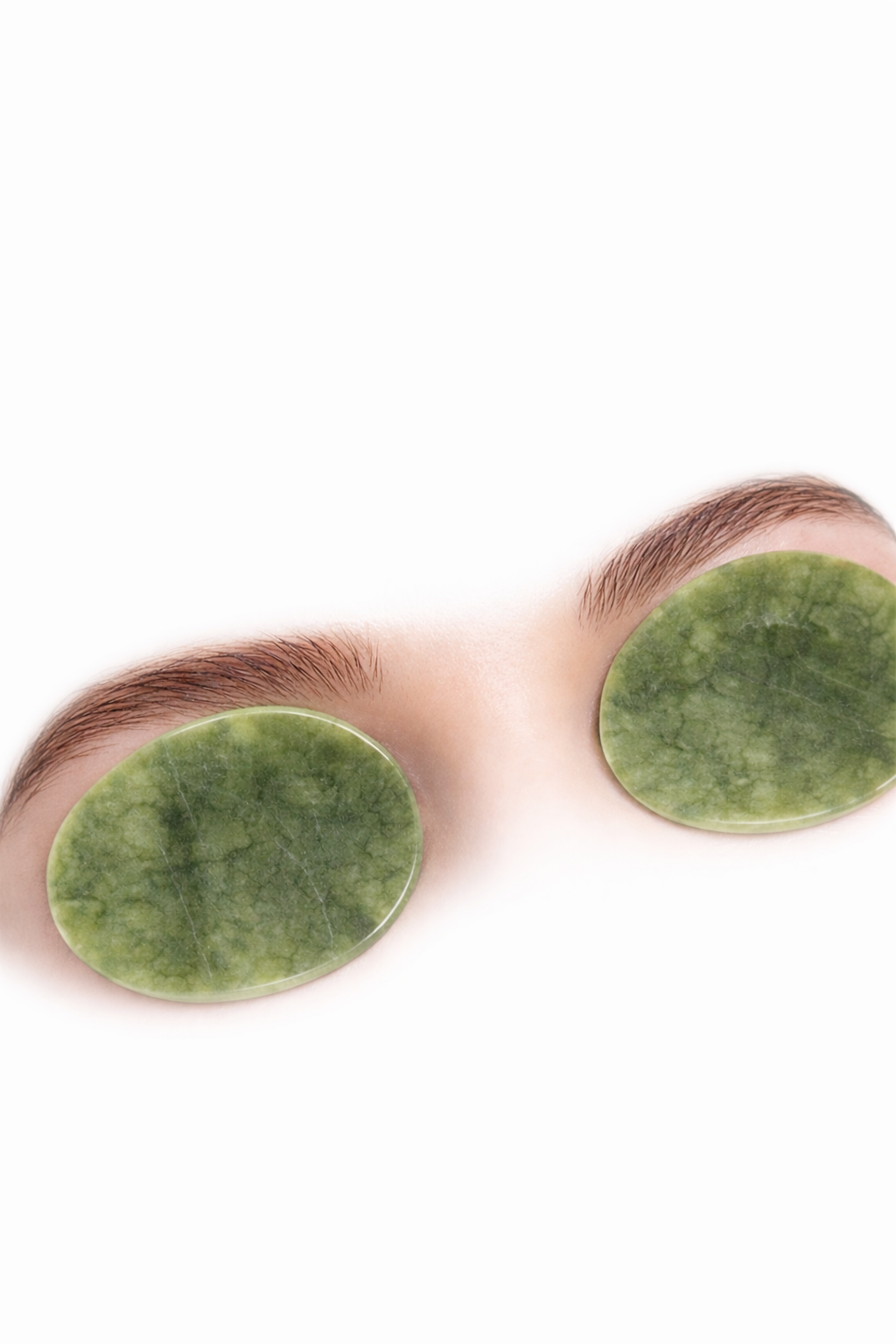 Natural Jade Eye Stones – Cooling Facial Massage for Puffy Eyes