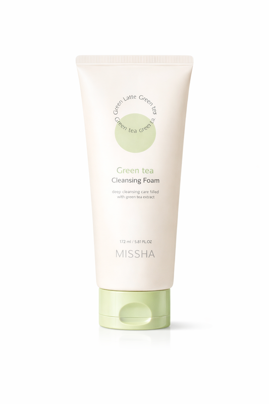 MISSHA Creamy Latte Green Tea Cleansing Foam Face Wash