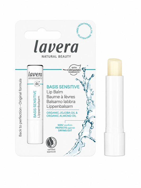 Lavera Basis Sensitive Lip Balm | Organic Jojoba & Almond Oil
