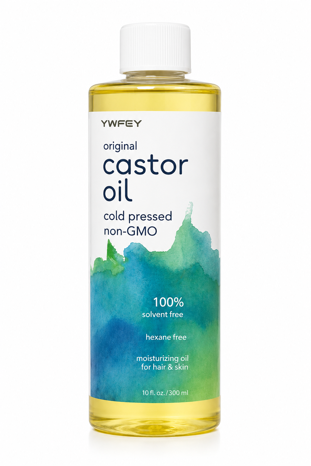 100% Cold Pressed Castor Oil 300ml | Hexane Free | Natural Moisturizing Oil for Hair, Eyelashes, Eyebrows & Skin