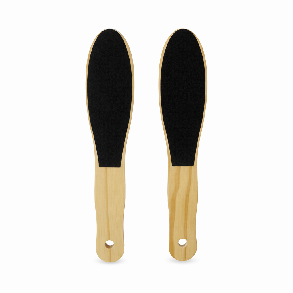 Wooden Foot File Callus Remover – Double Sided Pedicure Foot Rasp for Removing Dead Skin & Smooth Heels