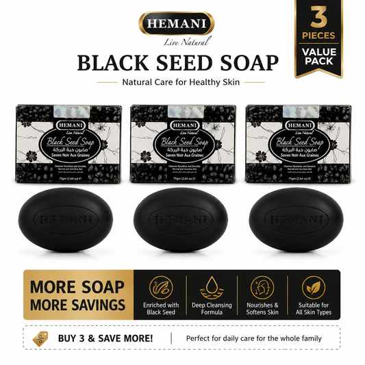 HEMANI Black Seed Soap Natural Cleansing Bar 75g