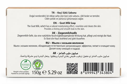 Agarta Natural Goat Milk Soap – Moisturizing & Nourishing Soap for Smooth, Radiant-Looking Skin, SLS/SLES-Free, 150 g