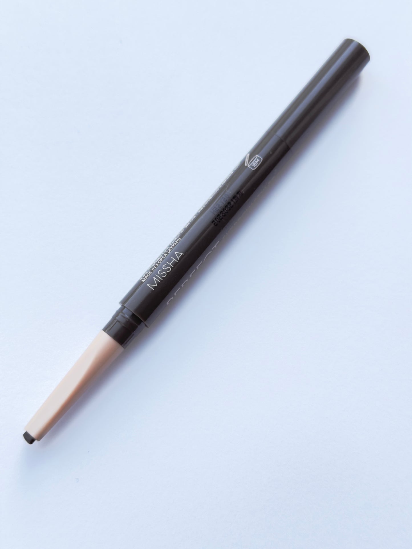 MISSHA Perfect Eyebrow Styler – Dark Brown Automatic Brow Pencil with Brush